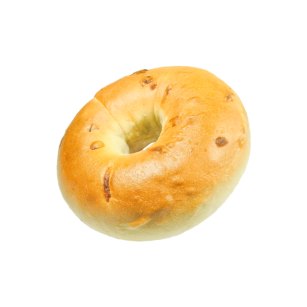 Bagel cu ceapă prăjită cu aromă sărată și savuroasă